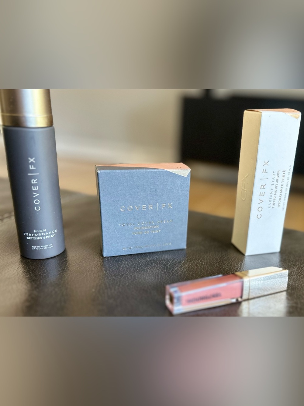 BUNDLE: COVER FX Foundations + Setting Spray + HOUR GLASS Lipstick